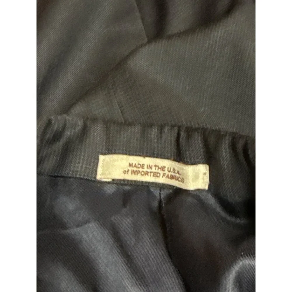Hickey Freeman Milburn II Men's Blazer 100% Wool Black Fully Lined Pockets 44R